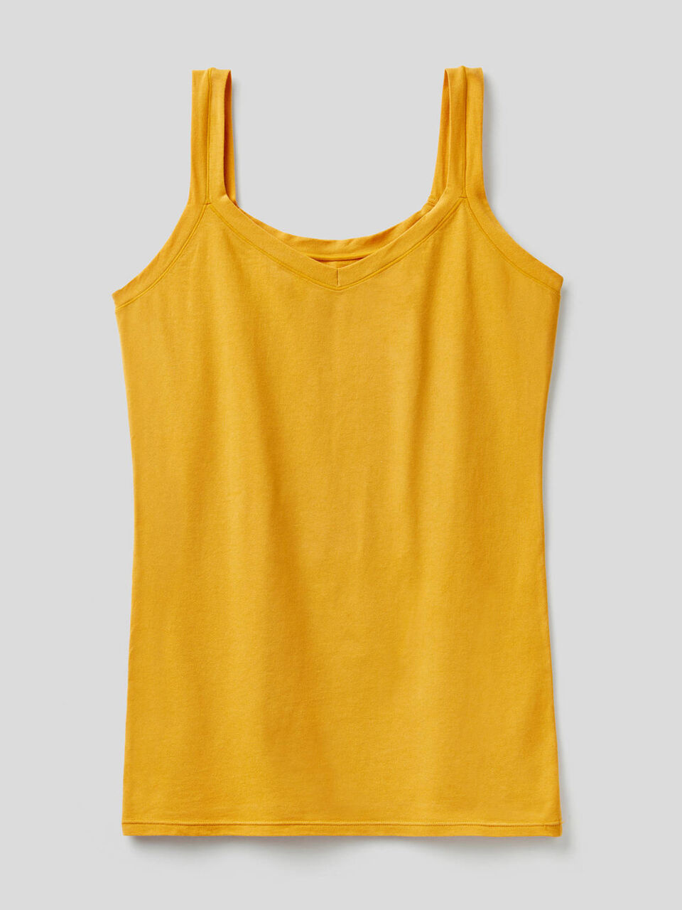 Tank top in long fiber stretch cotton image number 1