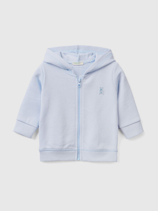 Sweatshirt with hood in organic cotton New Born (0-18 months)