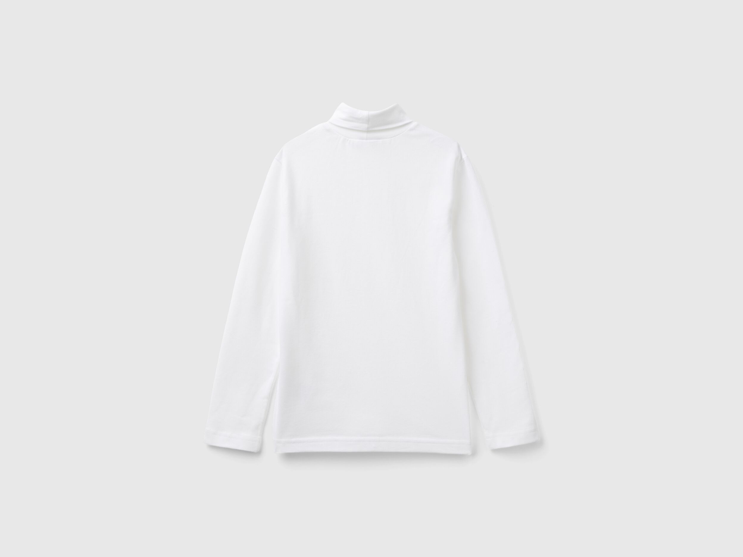 Long sleeve turtleneck t shirt White Benetton