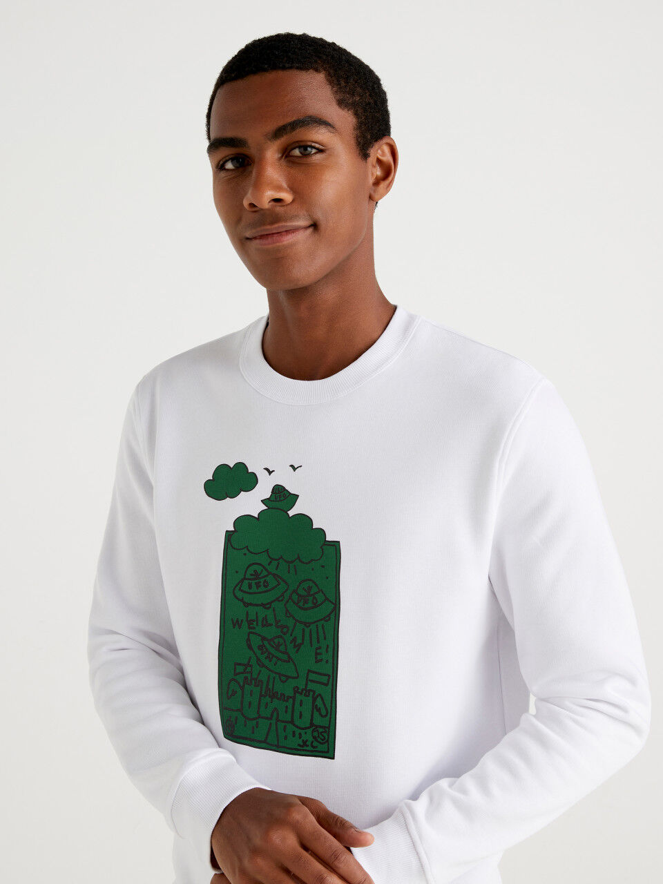 Men s Sweatshirts without hood Collection 2024 Benetton