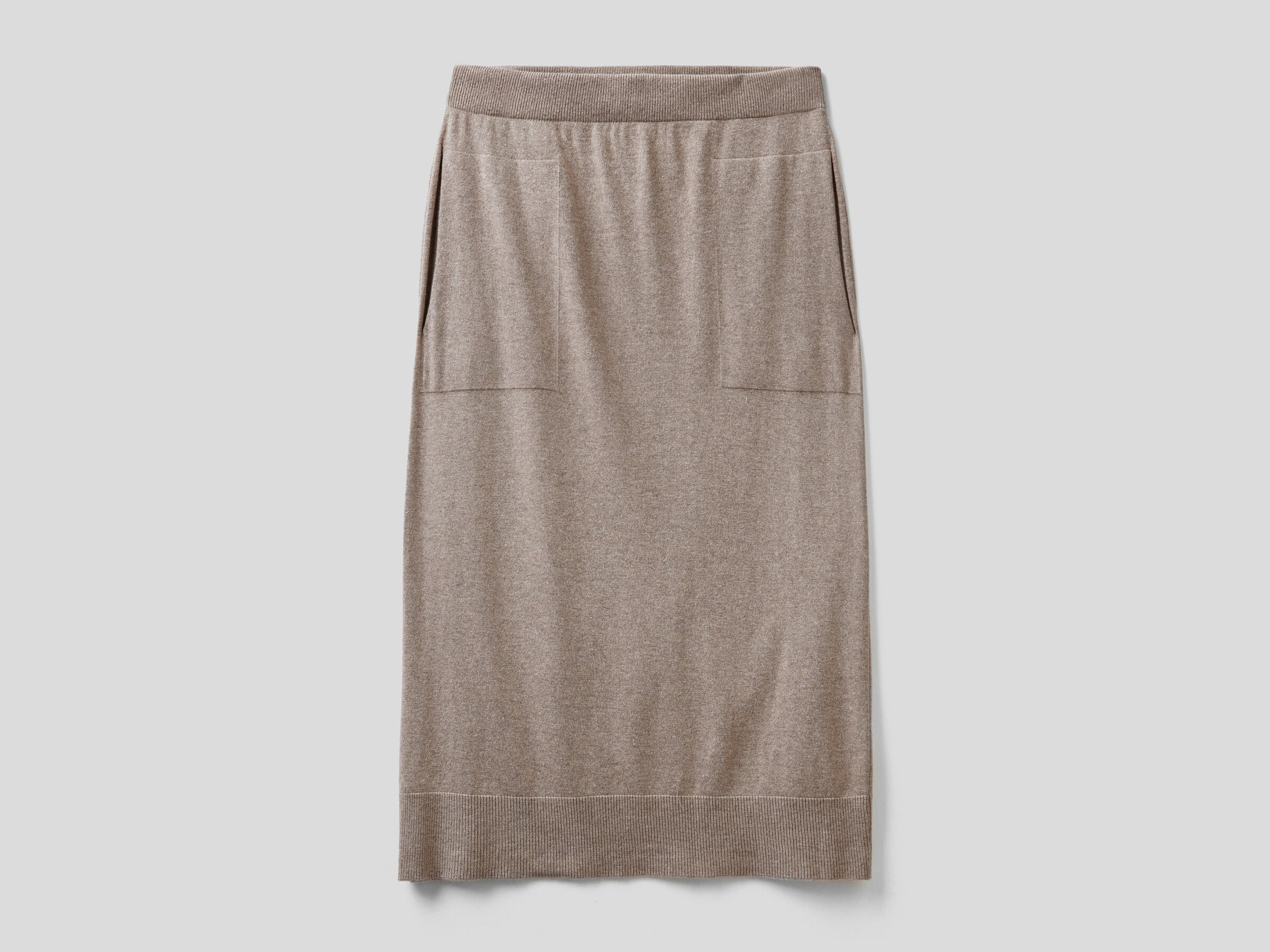 Skirt in silk and cashmere blend image number 4