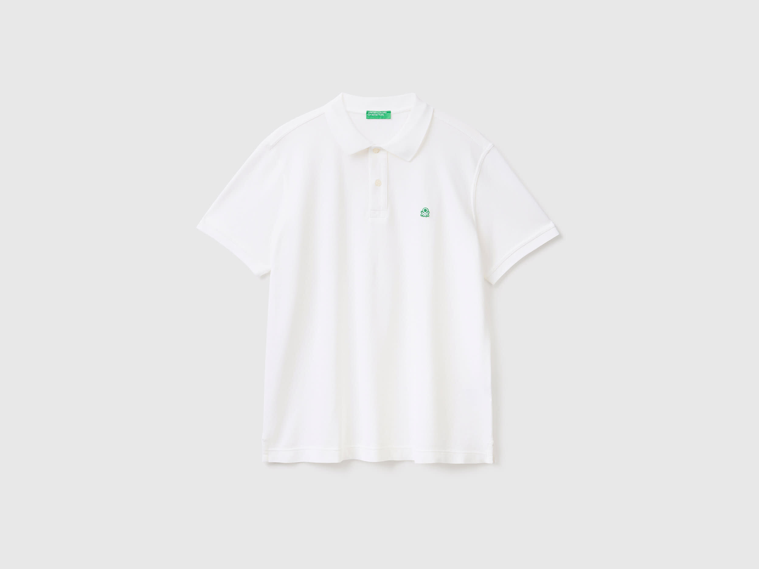 Polo bianca benetton clearance