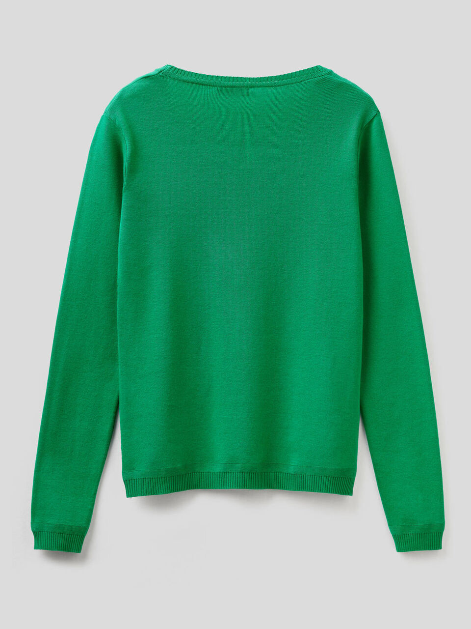 Jersey de cuello redondo de algodón puro image number null