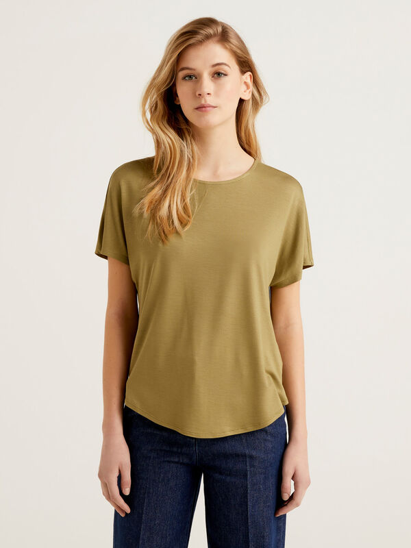 Camiseta de viscosa elástica sostenible Mujer