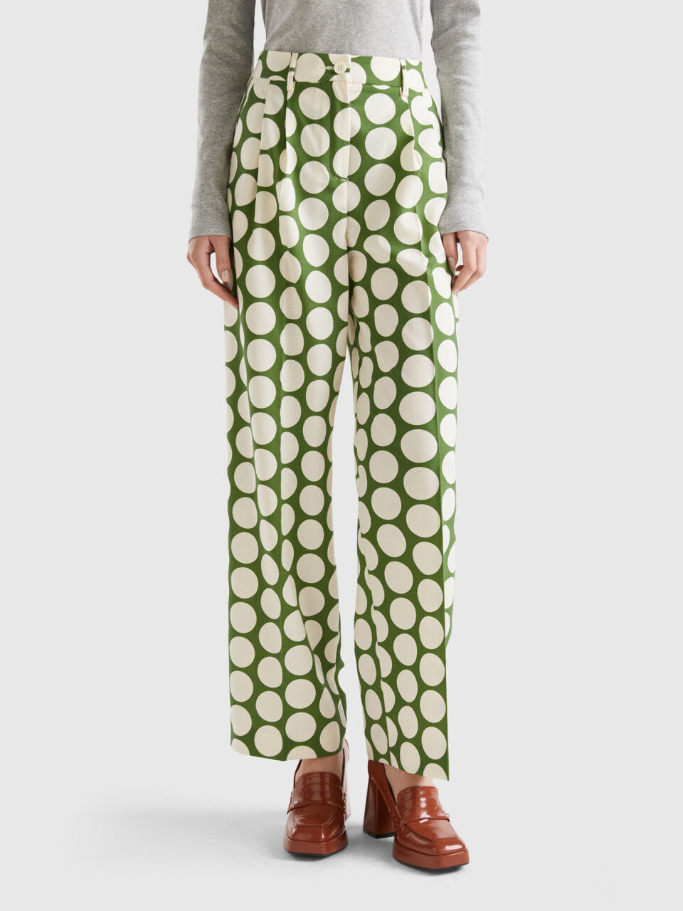 Pantaloni a online palazzo benetton
