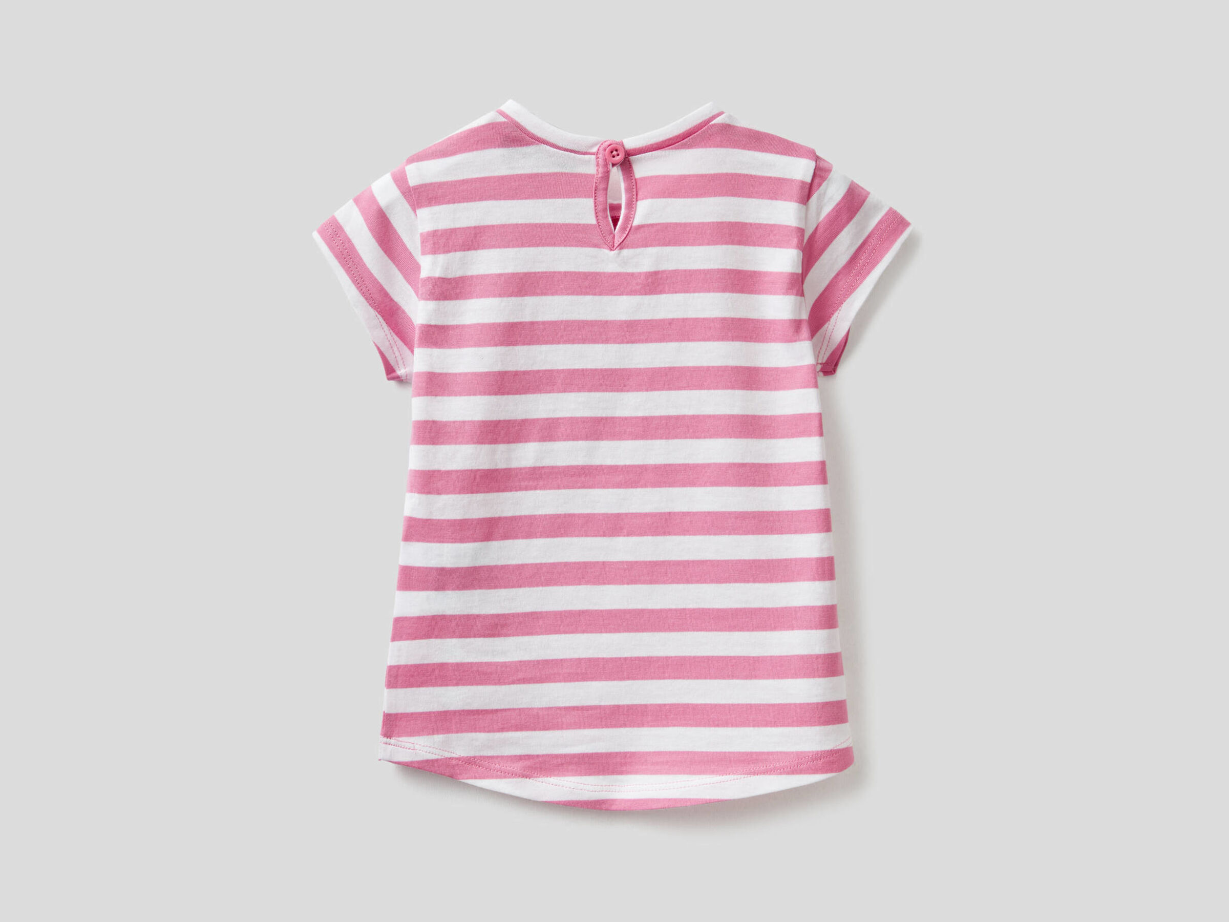 Striped t-shirt in 100% cotton image number null