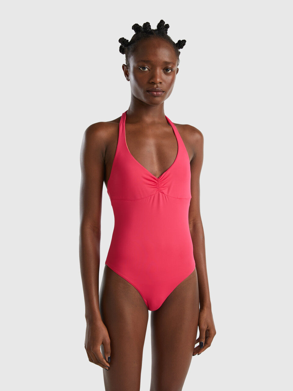 Pink red swimsuit deals