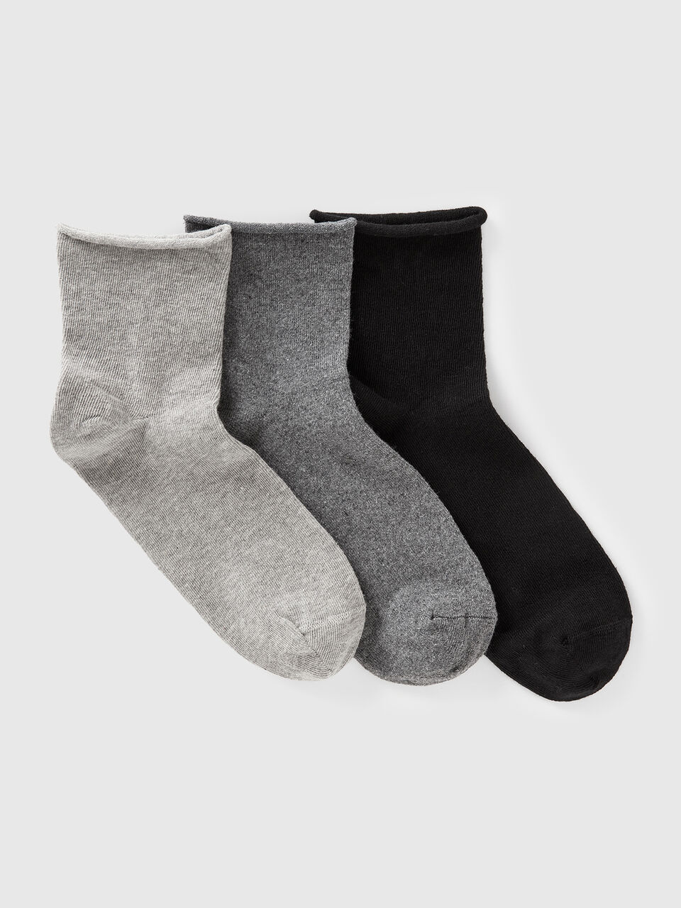 KNITTED SOCKS 3 PAIR Mujer image number 1