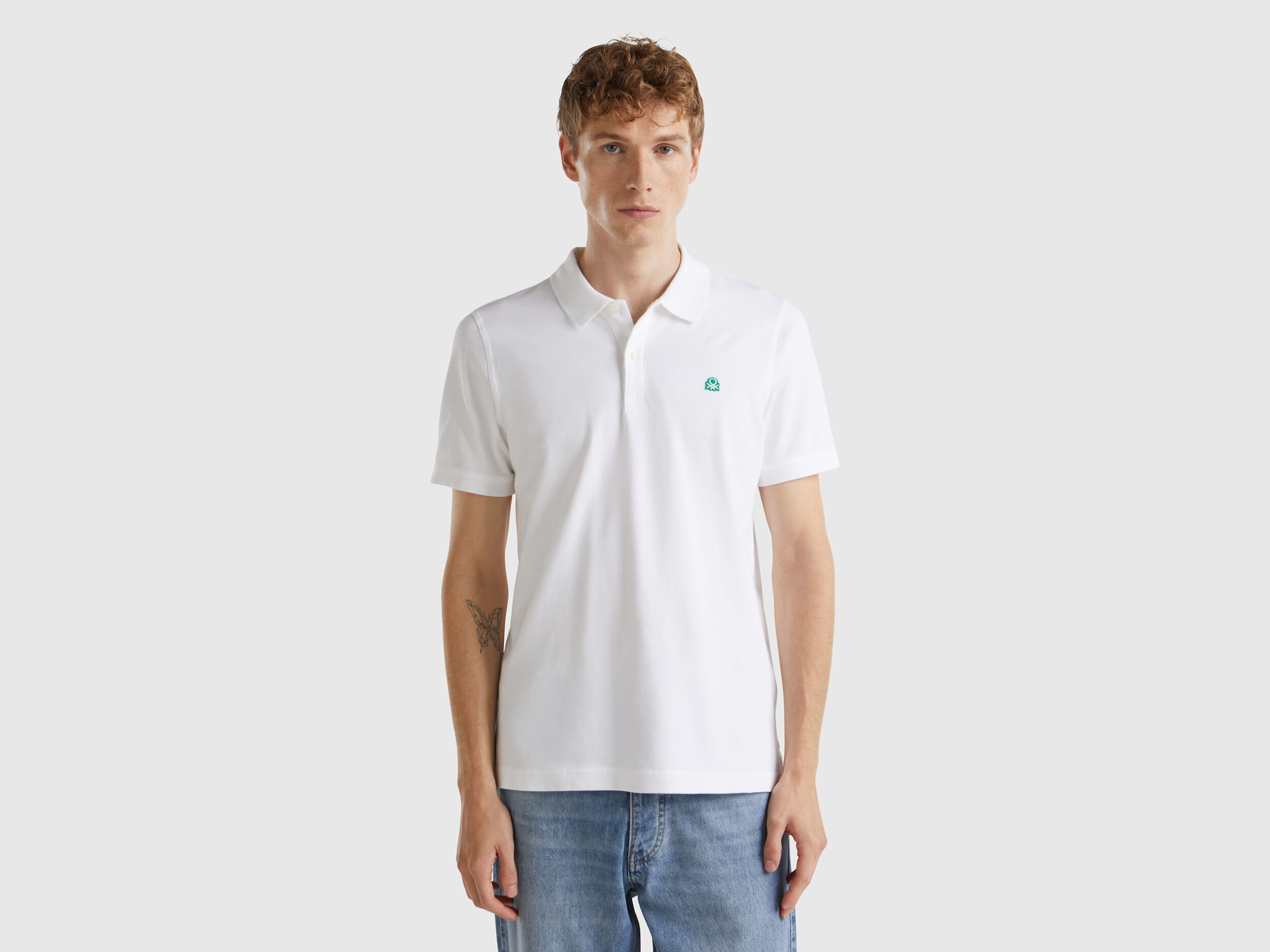 Polo bianca benetton online
