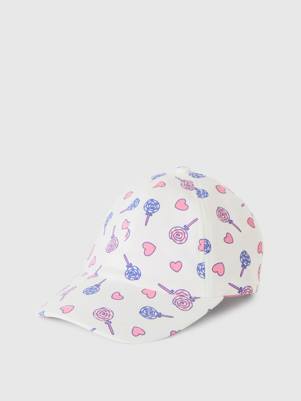 Patterned cap in 100% cotton Junior Girl