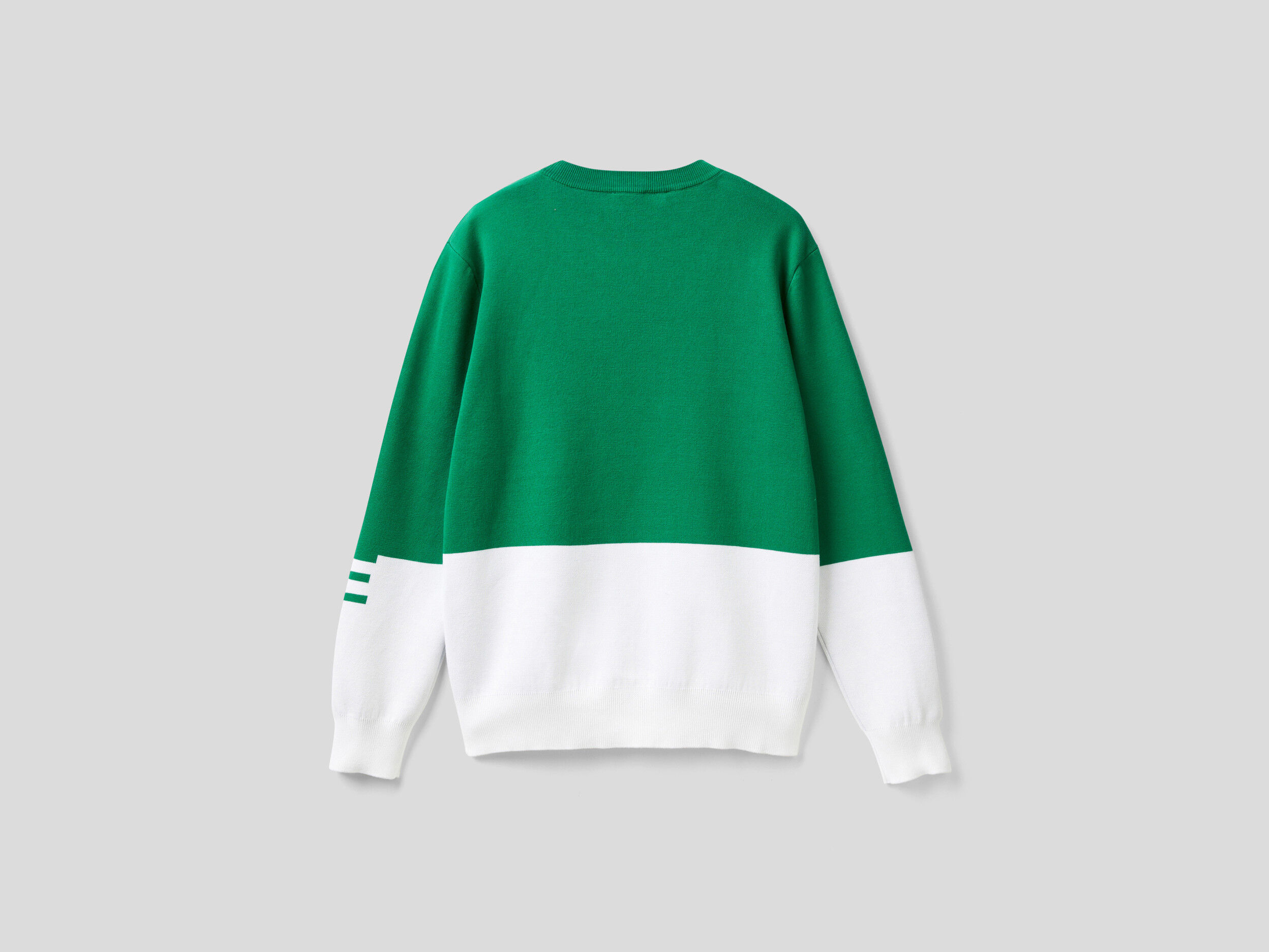 Green color on sale block sweater