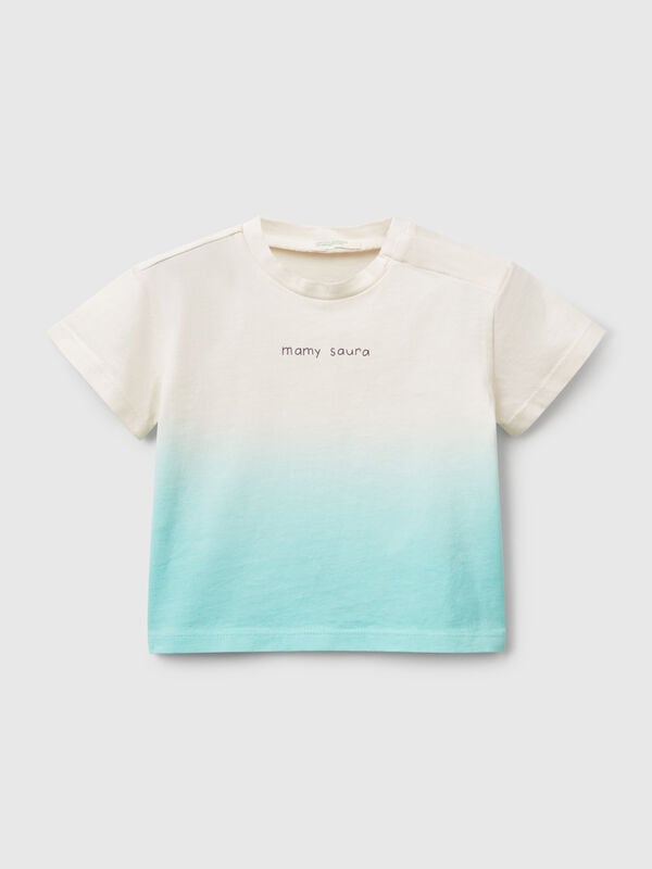 Dip-dye t-shirt with print New Born (0-18 months)