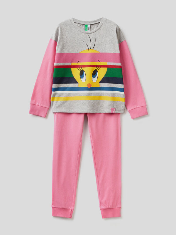 Warm pyjamas with Tweety print Junior Girl