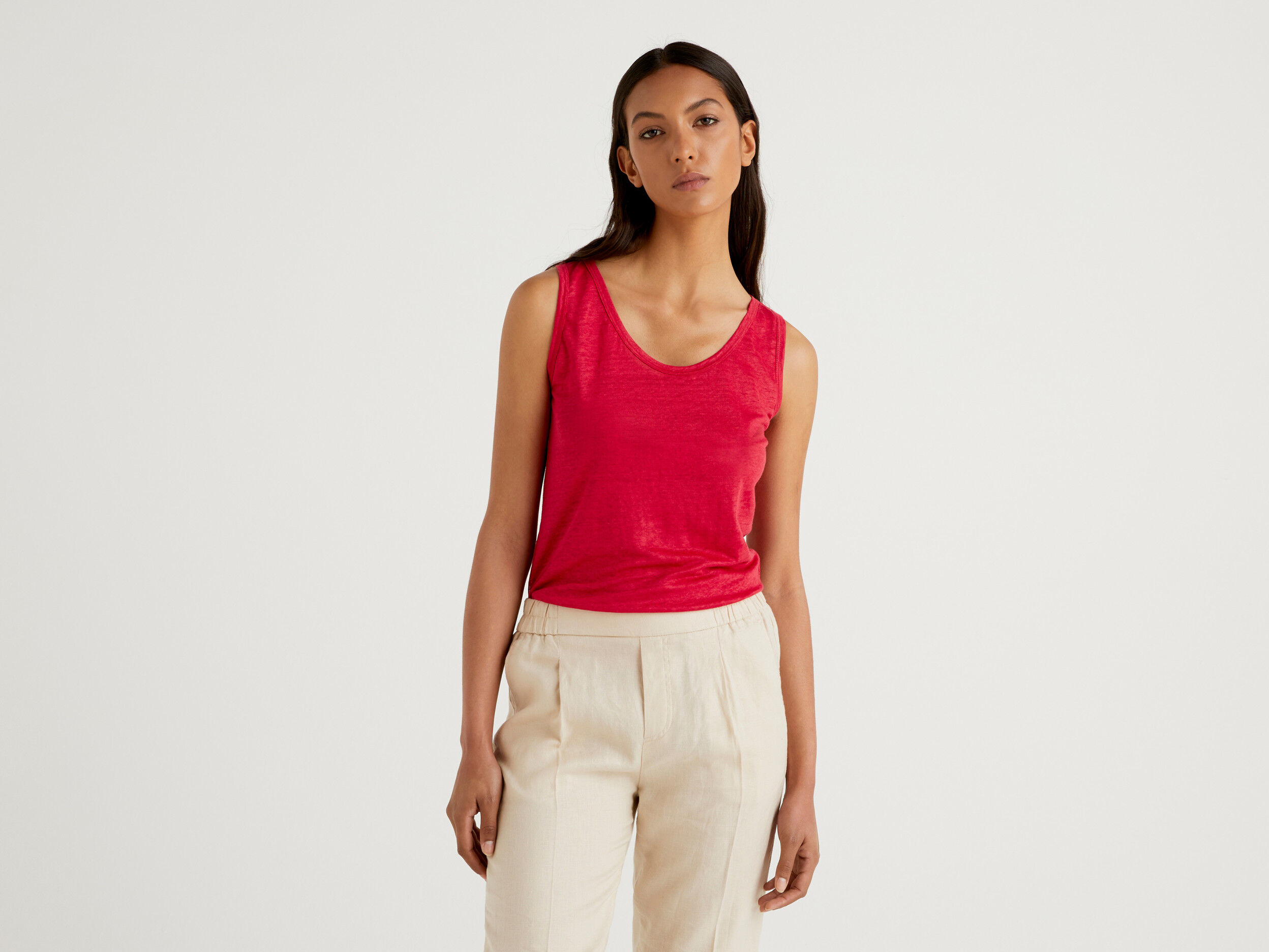 Camiseta deals tirantes lino