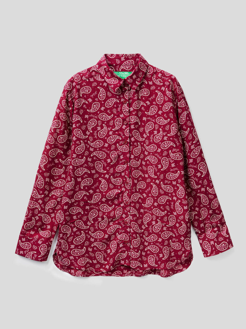 Flowy pattern spring shirt image number 1