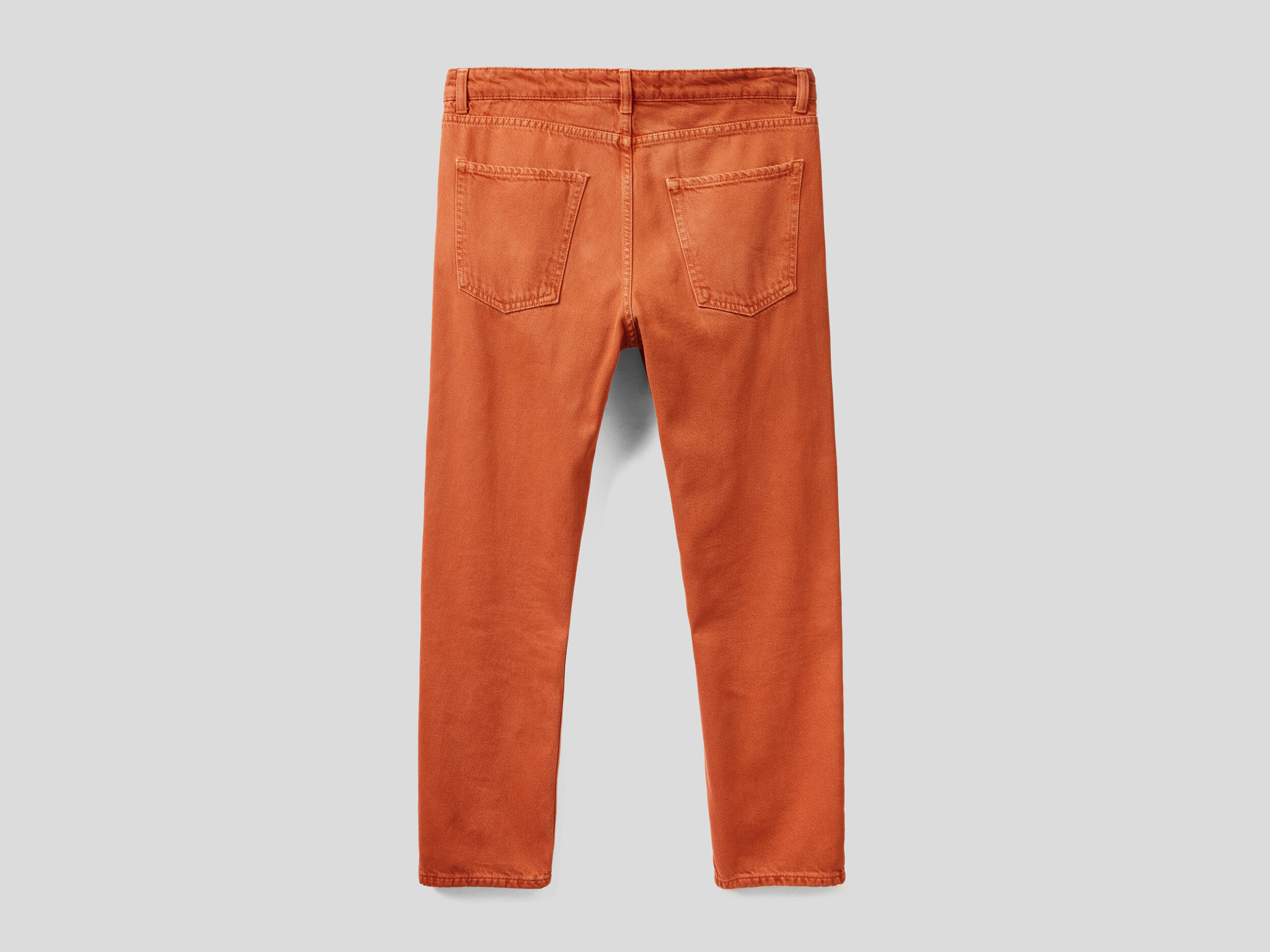 Five pocket carrot fit jeans Orange Benetton