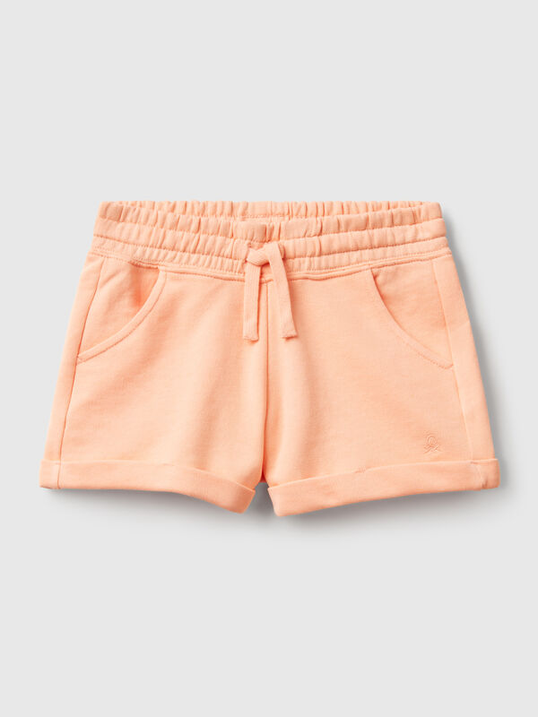Pantalón corto polar 100% algodón. Niña