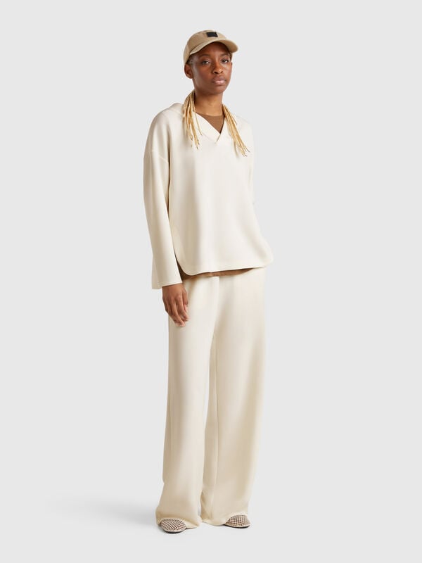 Wide leg sweatpants Women