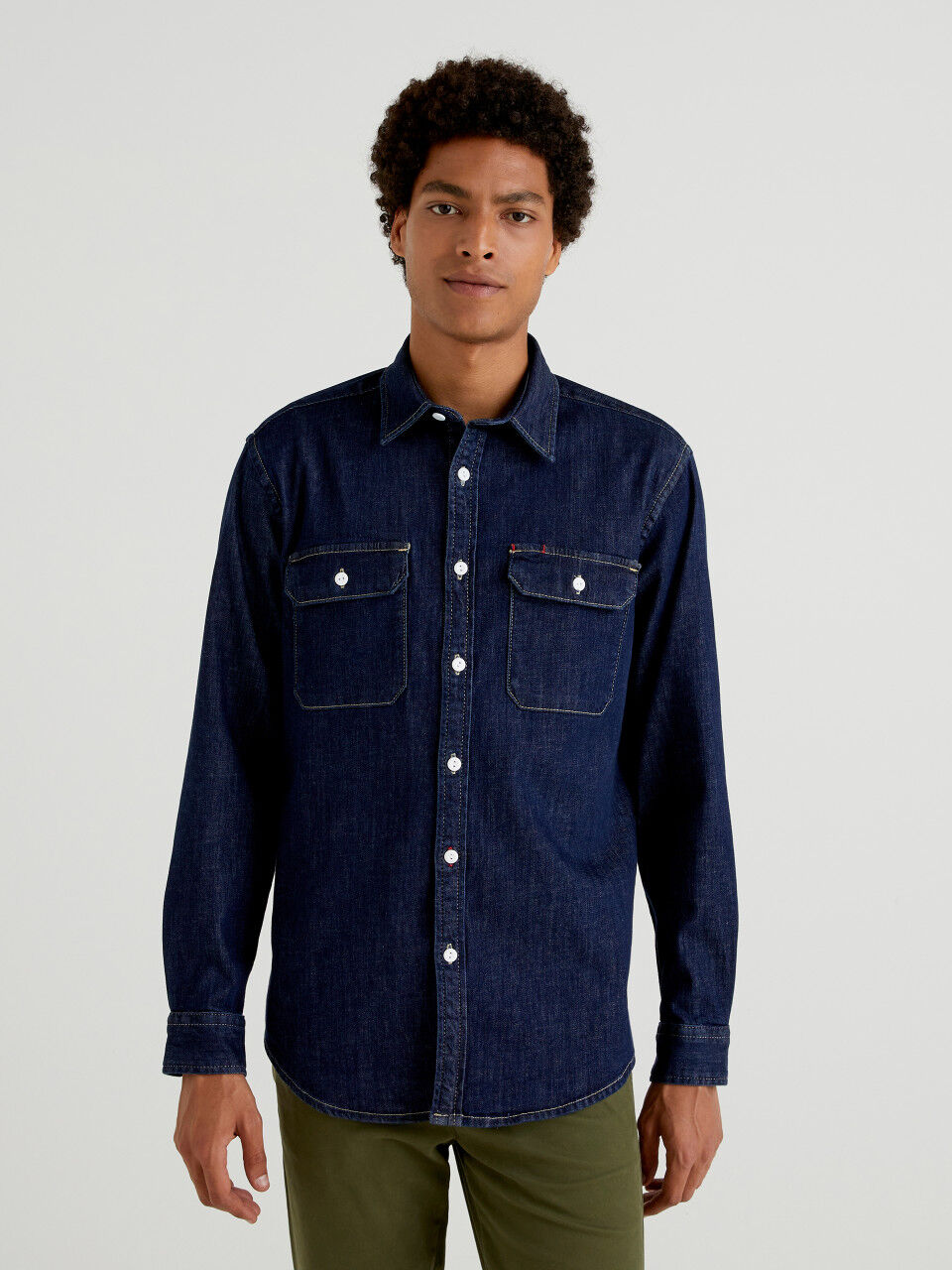 Camisas benetton hombre online