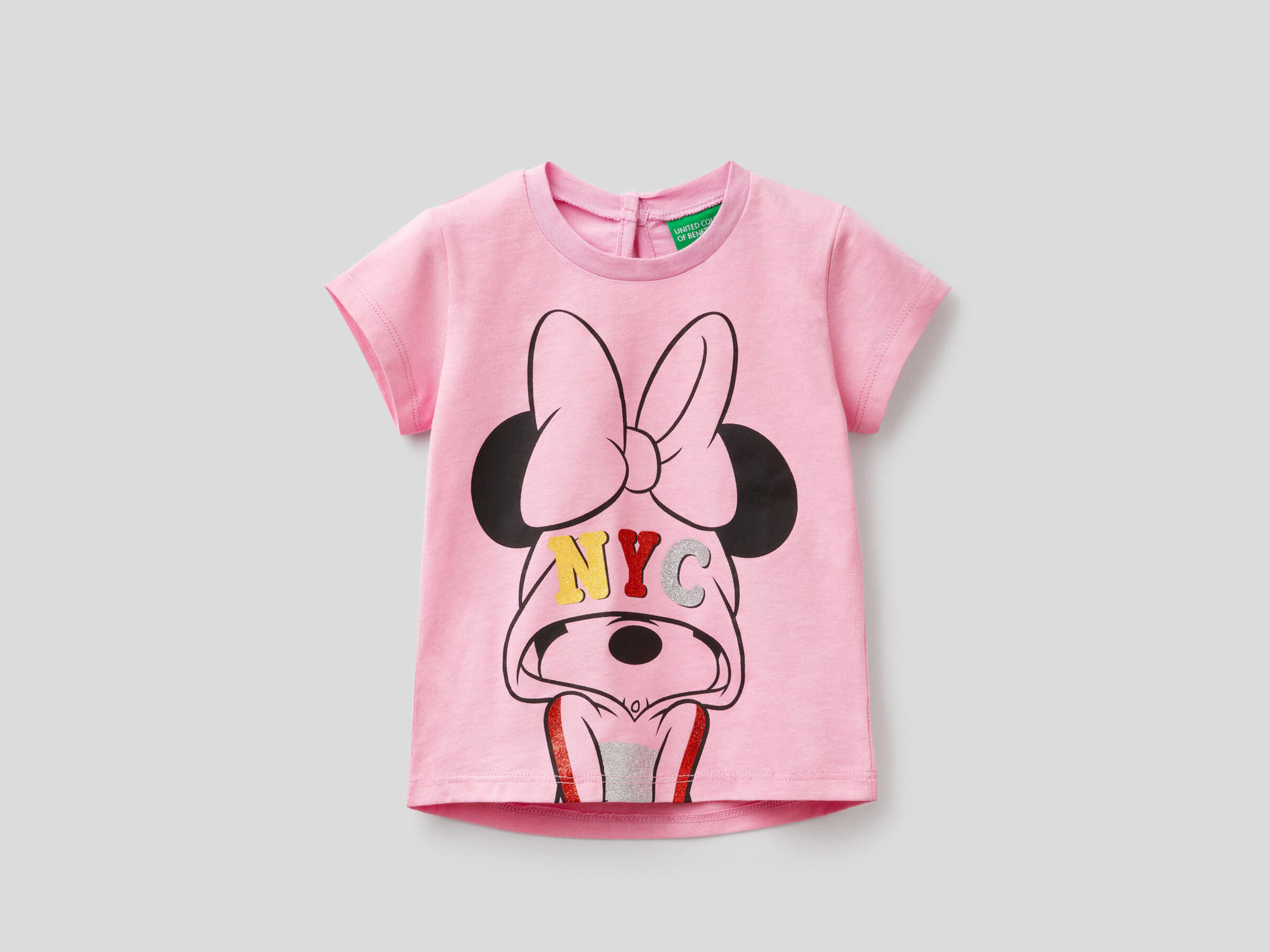 Camiseta de algodón con estampado de Minnie image number null