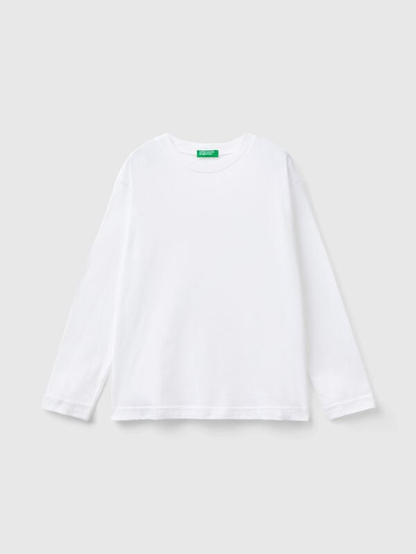 Camiseta de cuello redondo de algodón  Niño