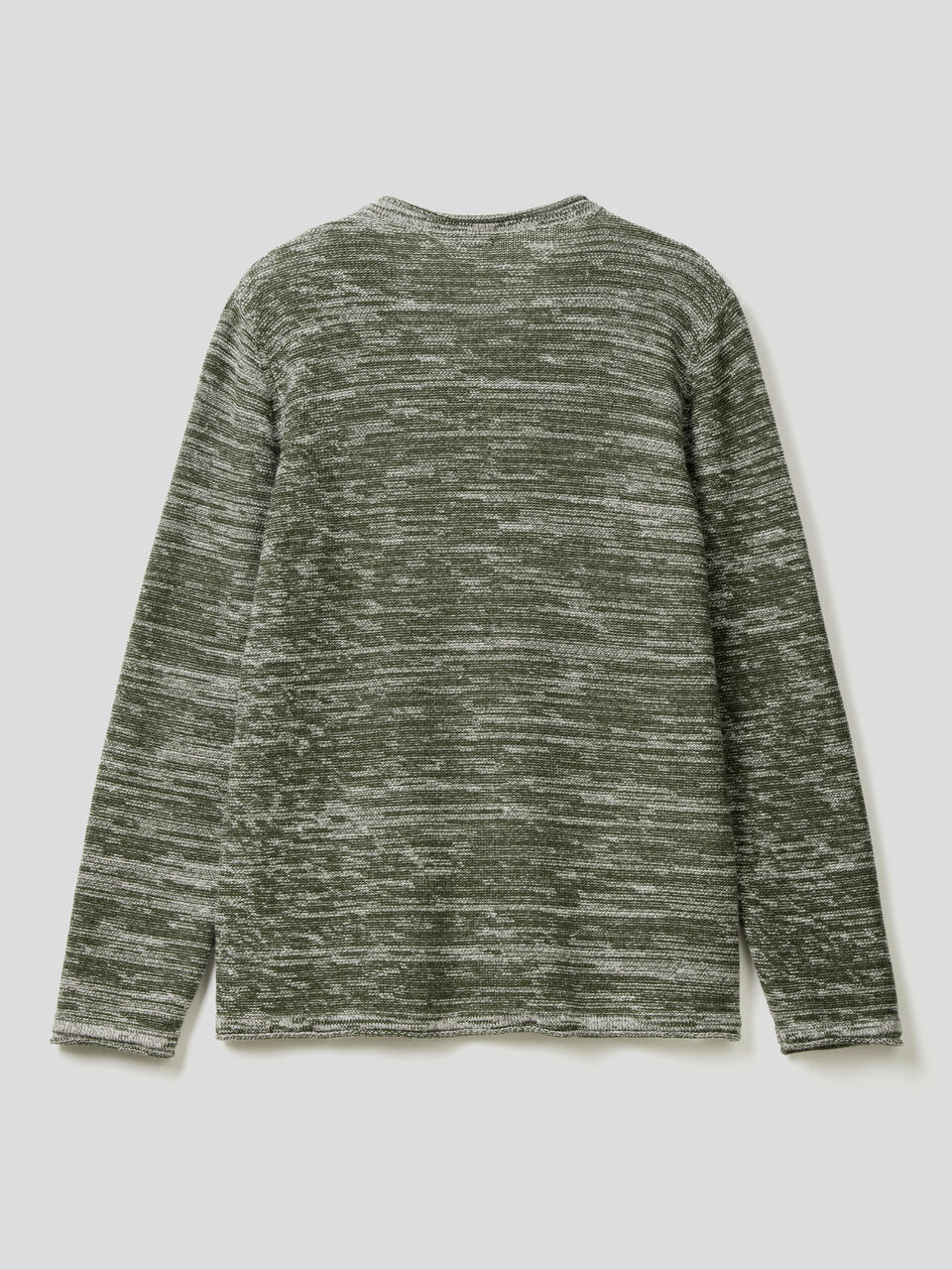 Jersey de efecto jaspeado con escote de pico image number 2