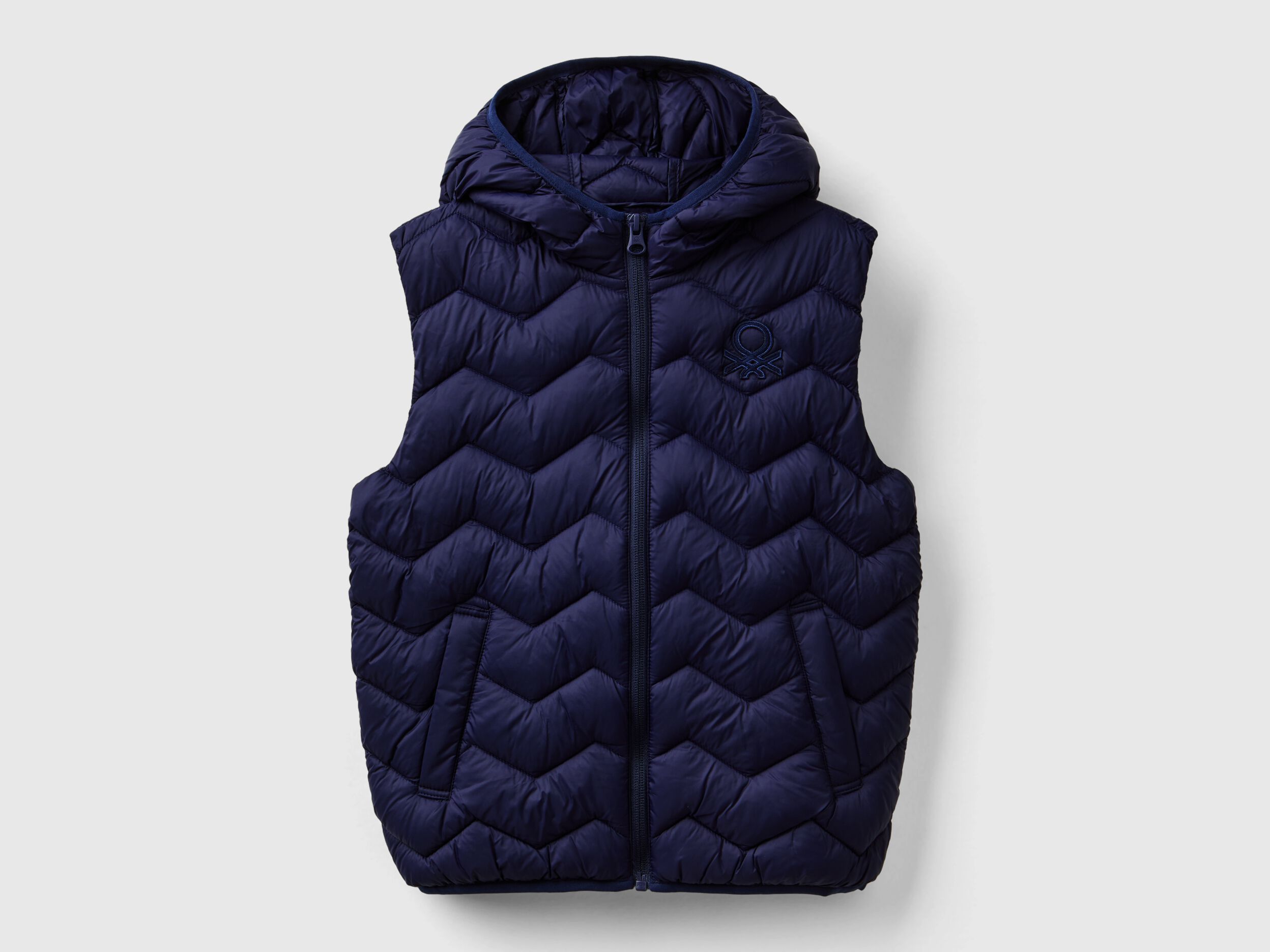 Junior Boys Sleeveless Puffer Jackets Collection 2024 Benetton