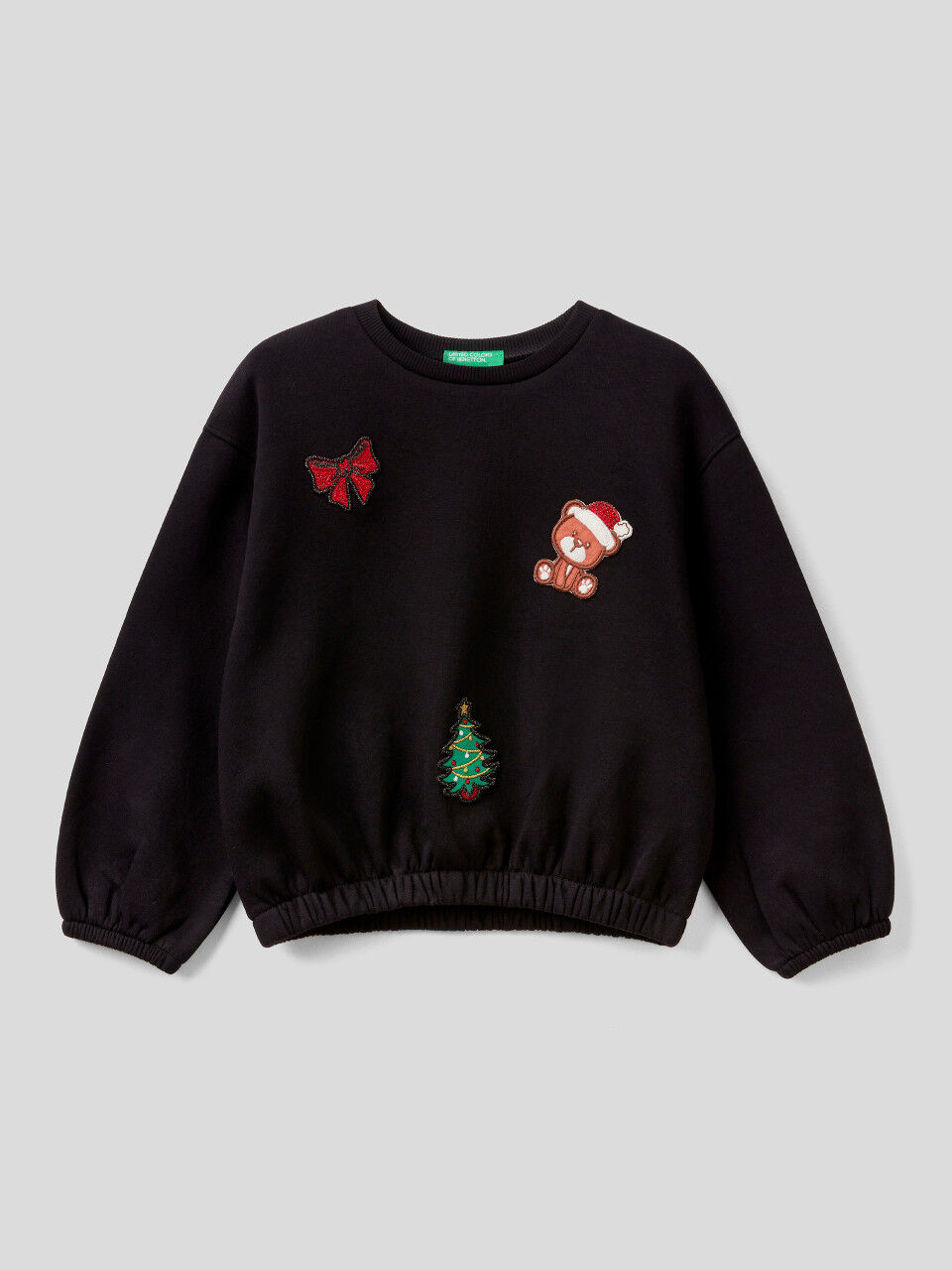 Christmas sweatshirt with patch