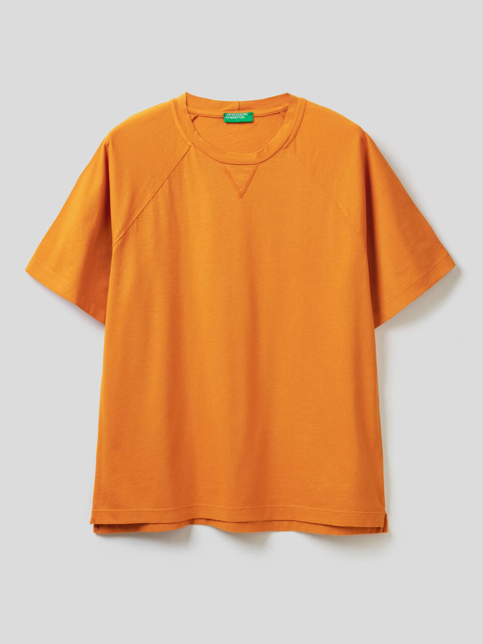 Camiseta de 100 % algodón con manga raglán image number null
