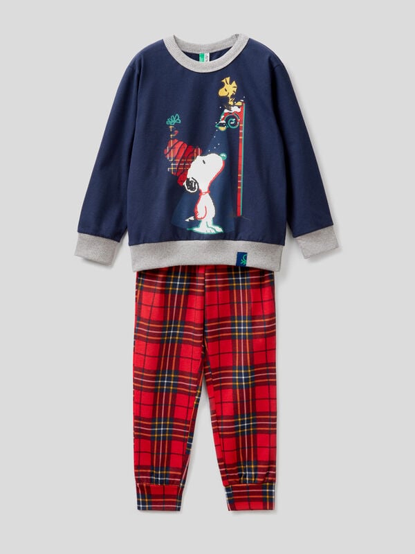 Snoopy pyjamas in warm cotton Junior Boy