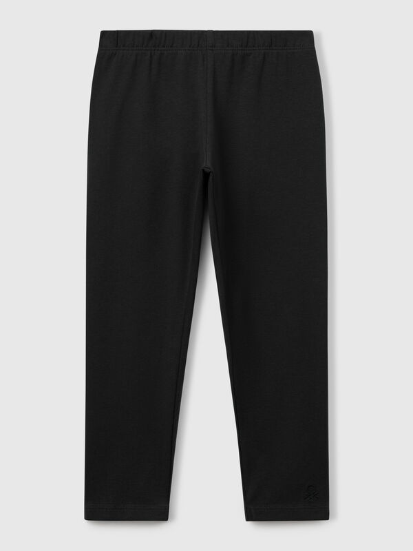 Leggings de algodón elástico Niña