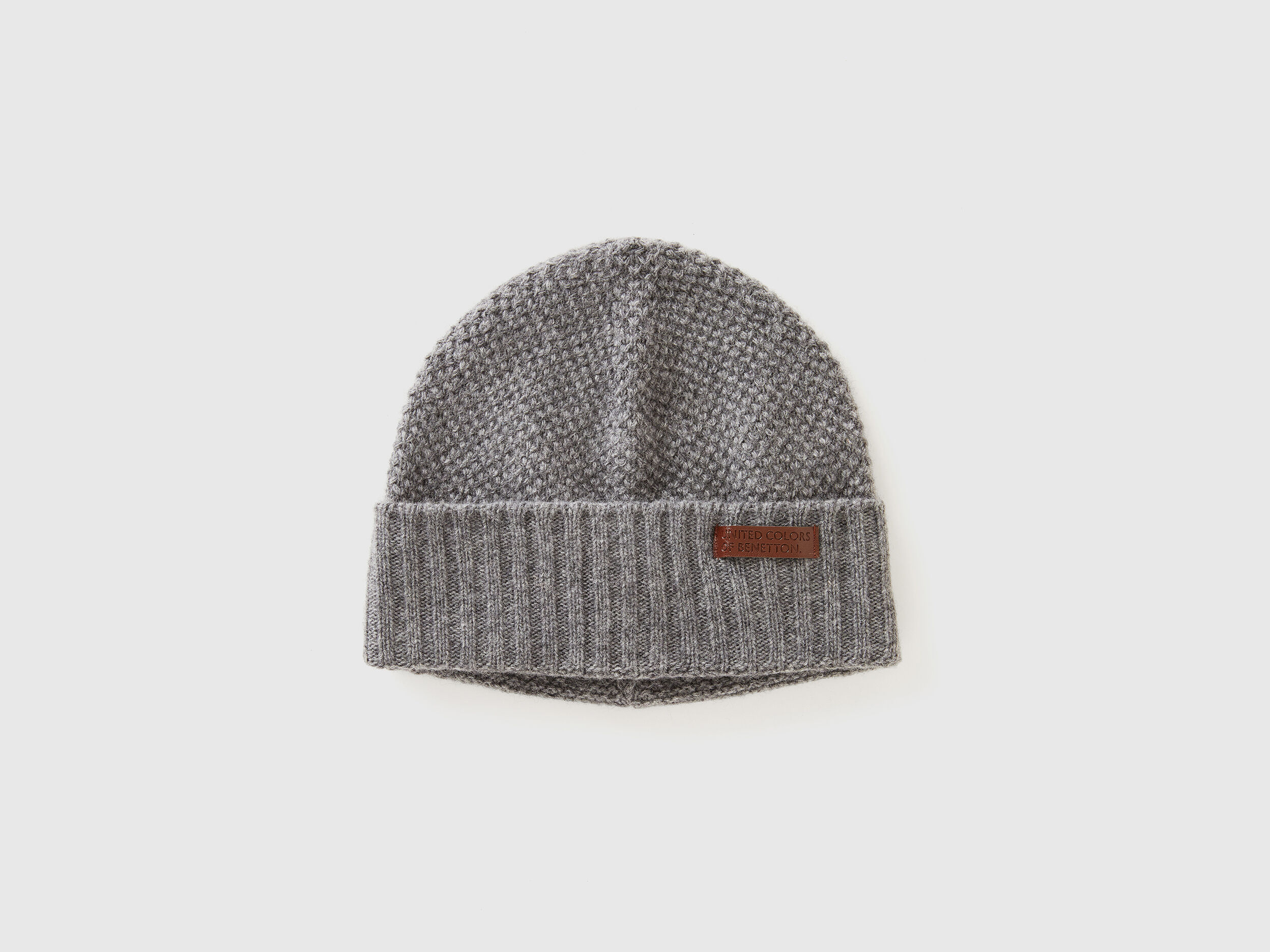 Wool blend hat - Dark Gray | Benetton