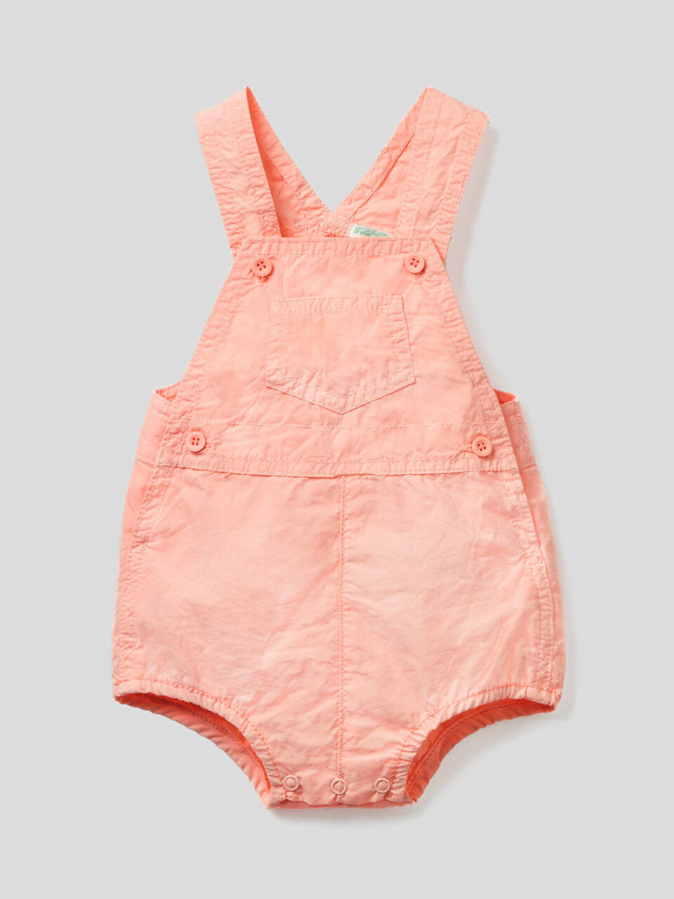 Overall onesie in 100% cotton image number 1