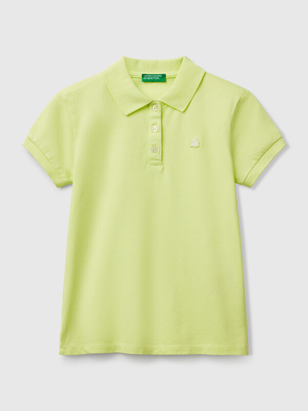 Polo de manga corta de algodón  Niña
