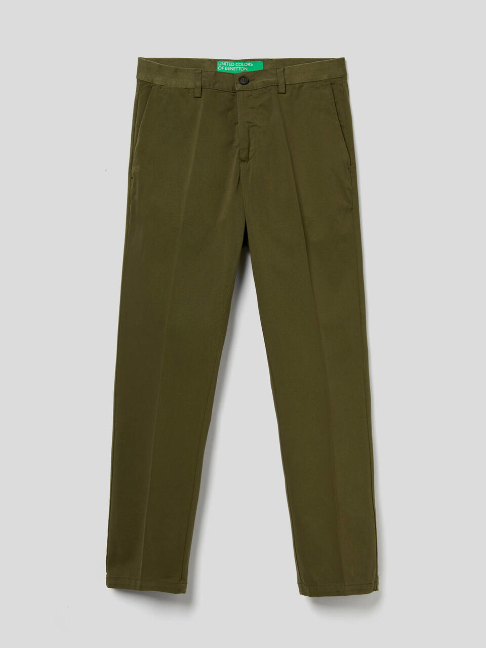 Chinos with elastic waist image number 1