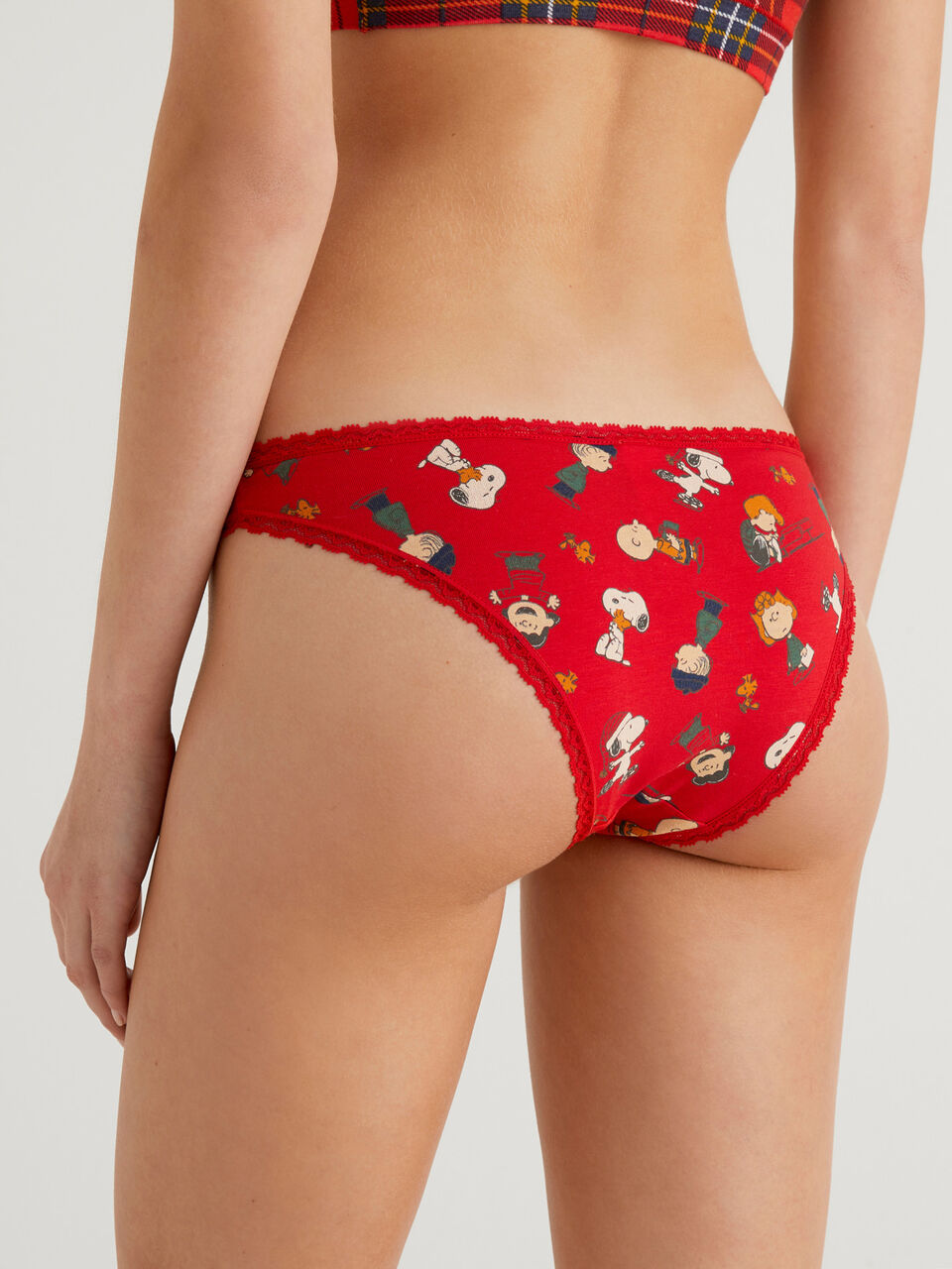 Snoopy underwear in stretch cotton - Red