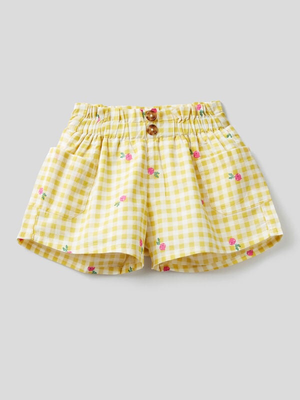 Pattern shorts with pockets Junior Girl