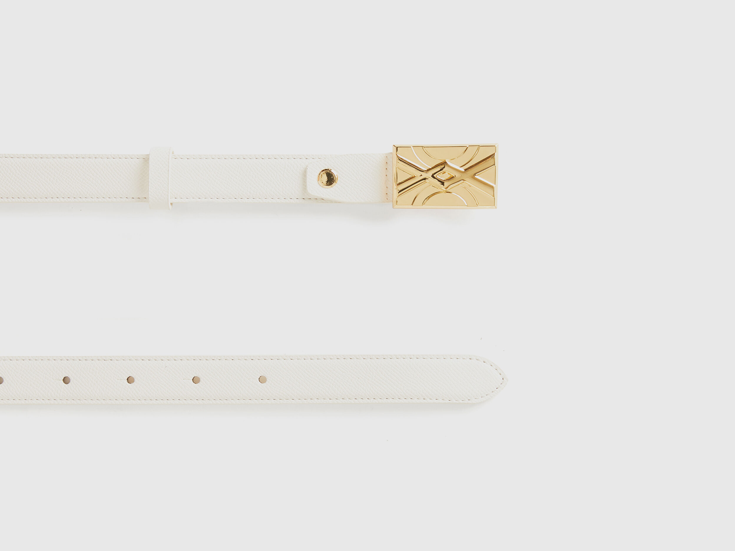 Thin white belt hotsell
