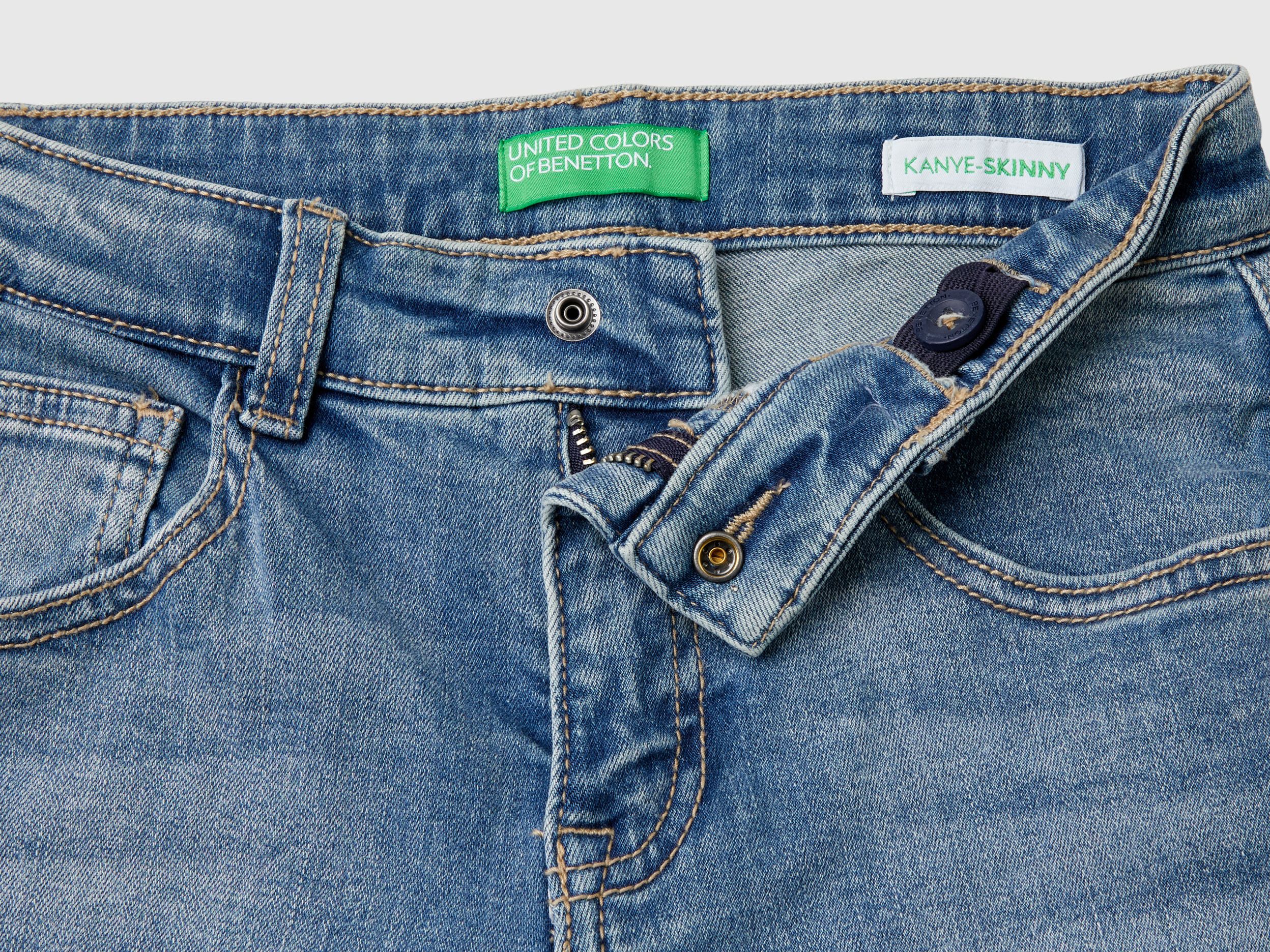 Skinny fit jeans Light Blue Benetton