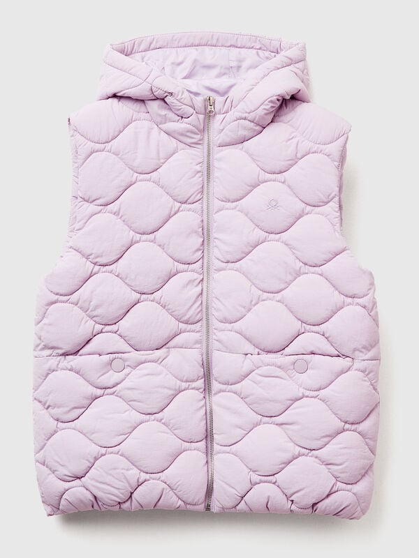Padded vest with hood Junior Girl