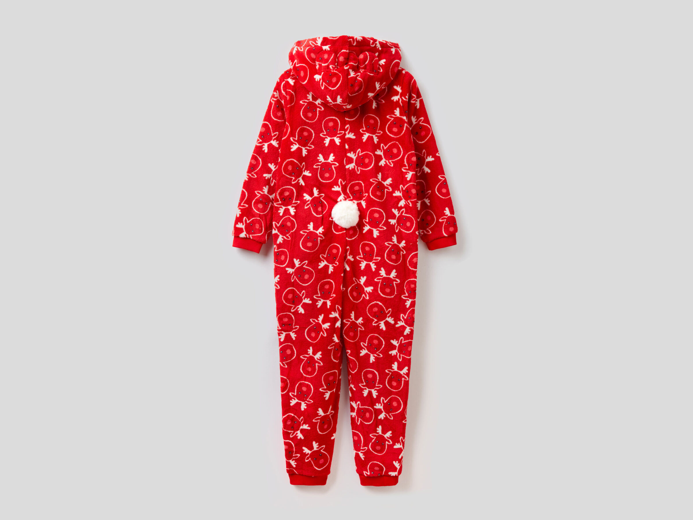 Jumpsuit with hood and reindeer print image number 2
