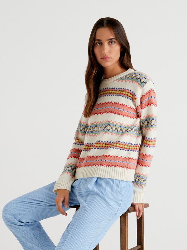 Sweater De Mujer En Lana Acanalada - Mujer - Novedades 2024