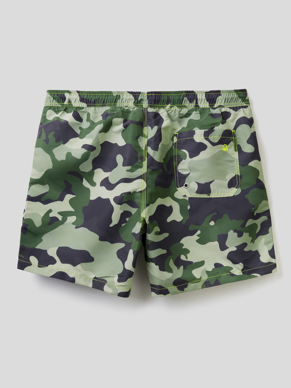 Pattern print swim trunks image number 2