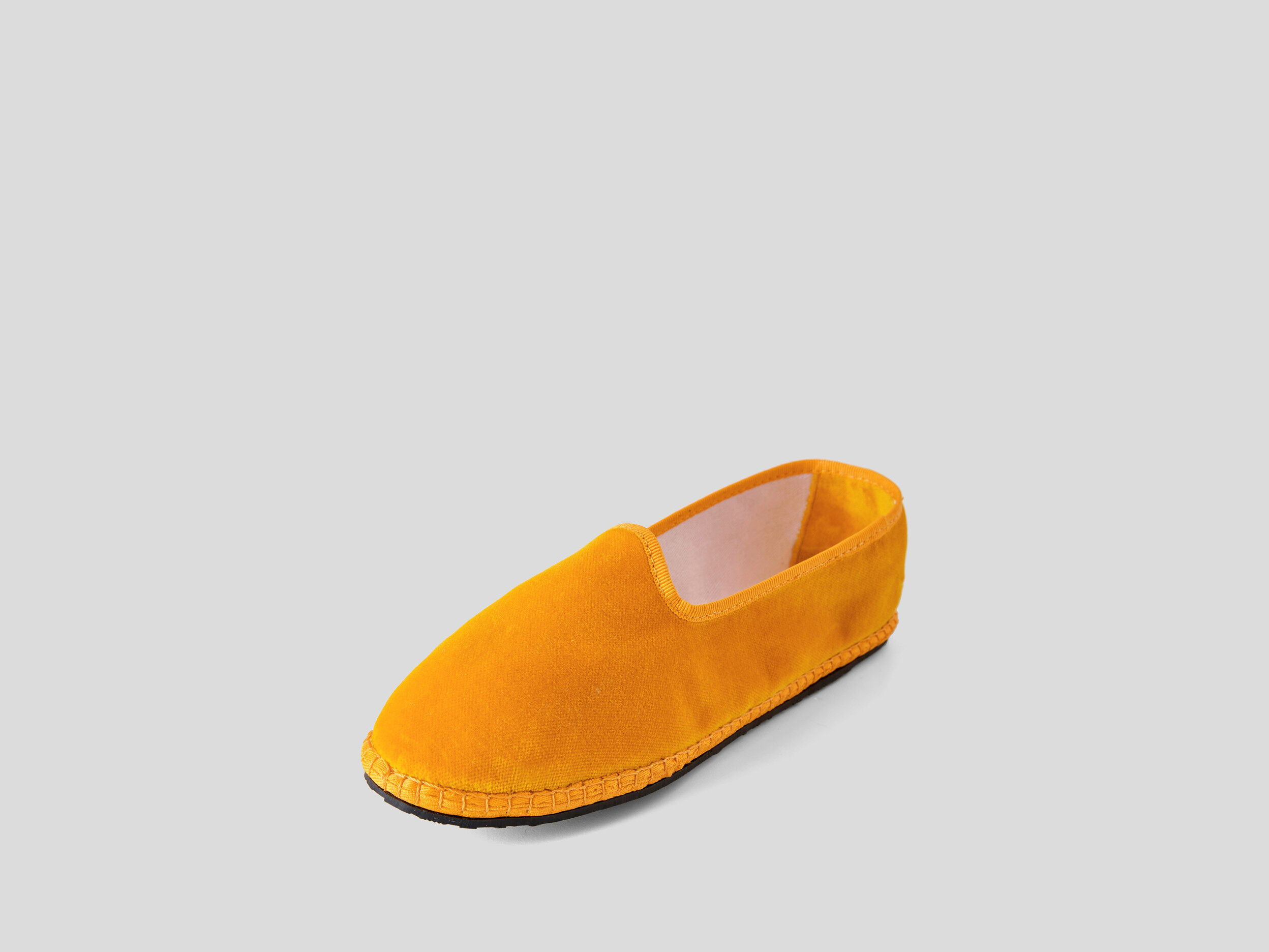 Yellow velvet Friulane slippers Yellow Benetton