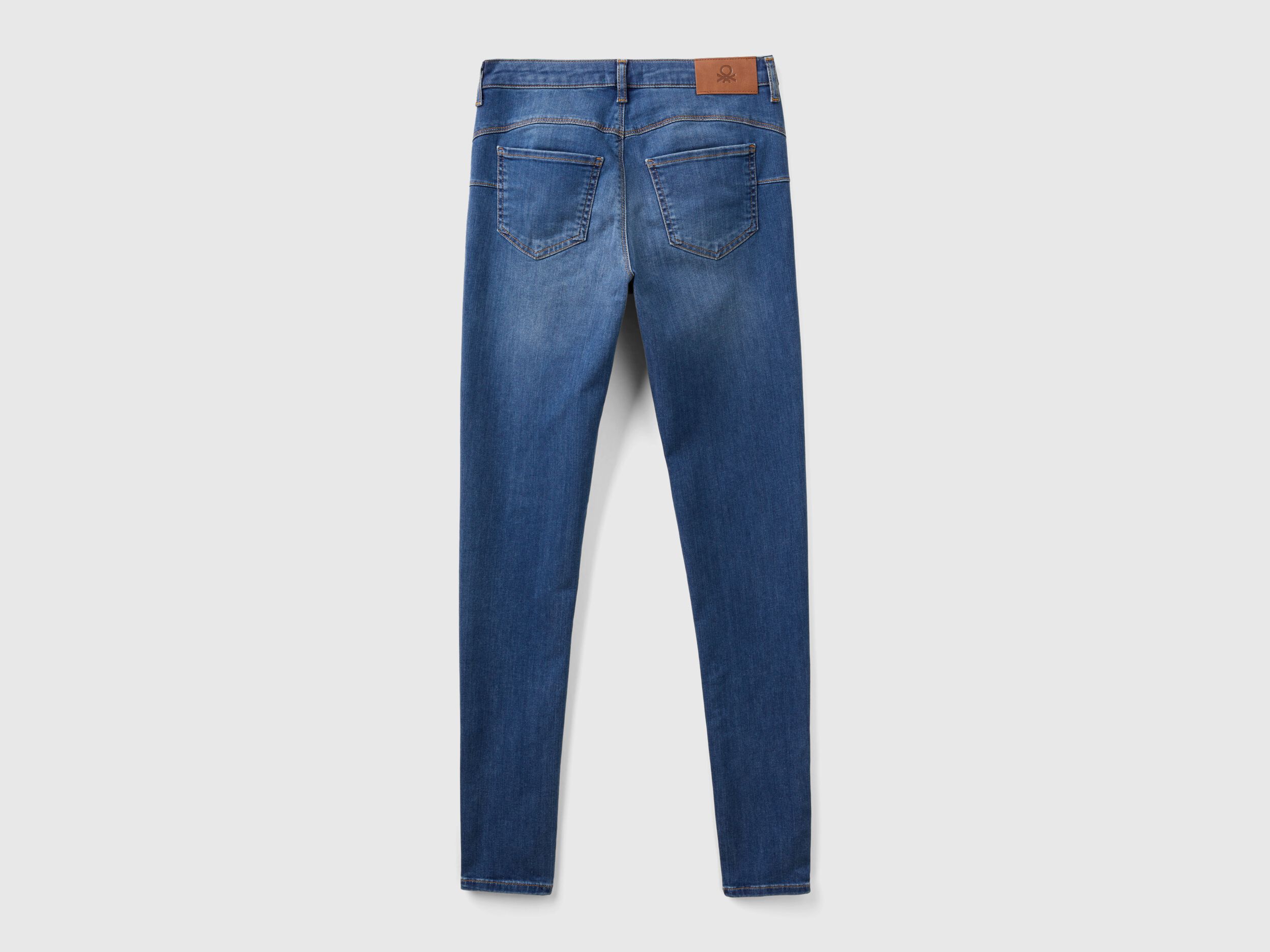 Skinny fit push up jeans Blue Benetton