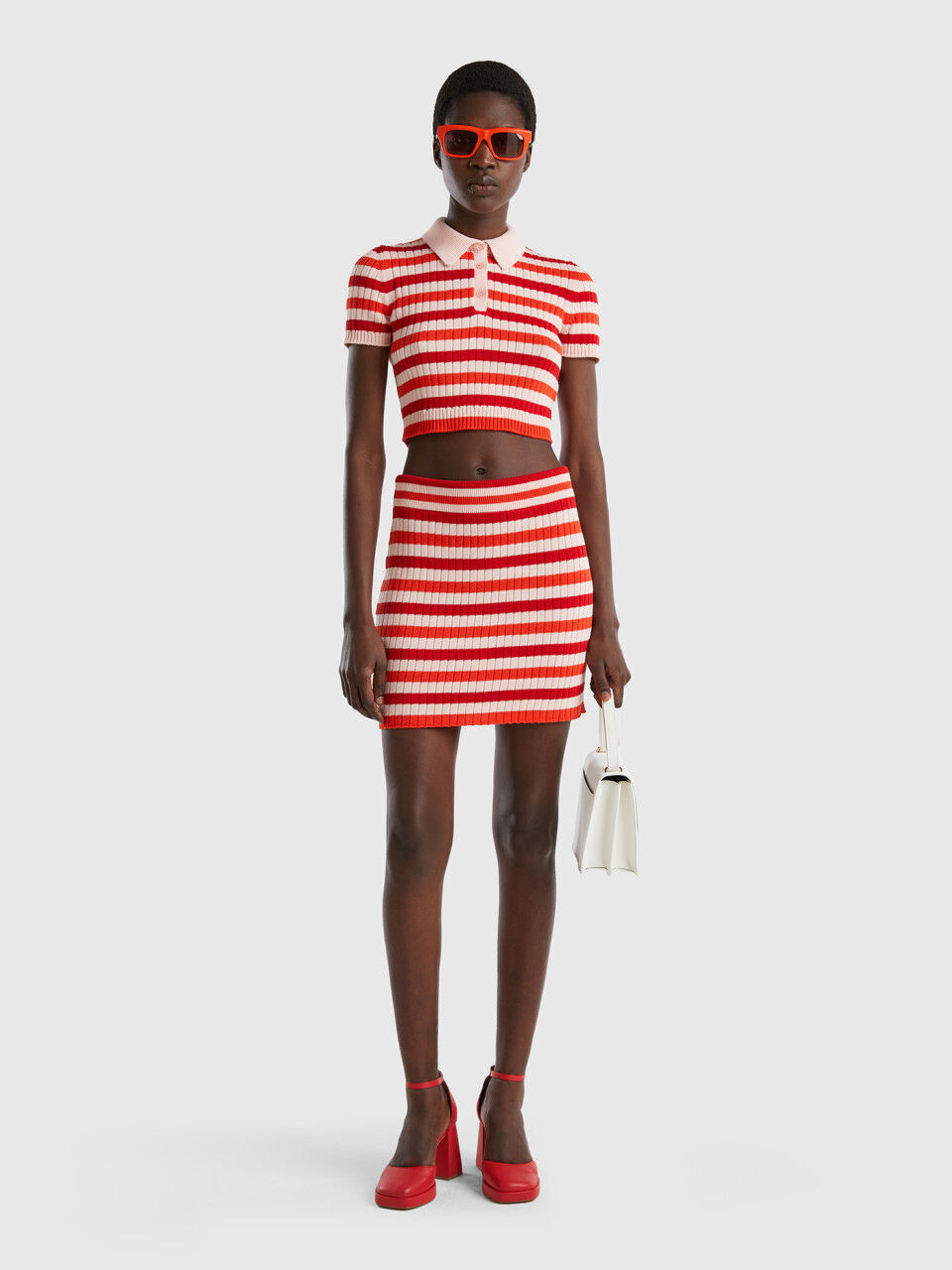 Striped sale bodycon skirt