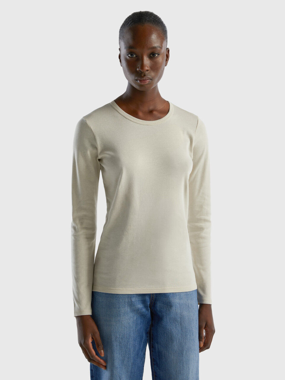 tonight coin milk Women's Long Sleeve T-shirts New Collection 2023 | Benetton