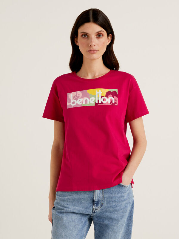 Camiseta de algodón orgánico con estampado Mujer