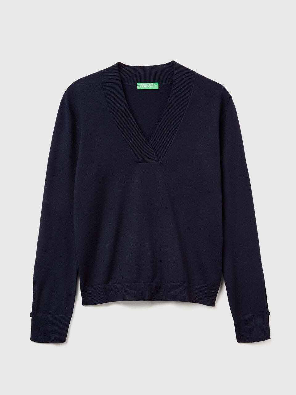 V NECK SWEATER L/S Mujer image number 1