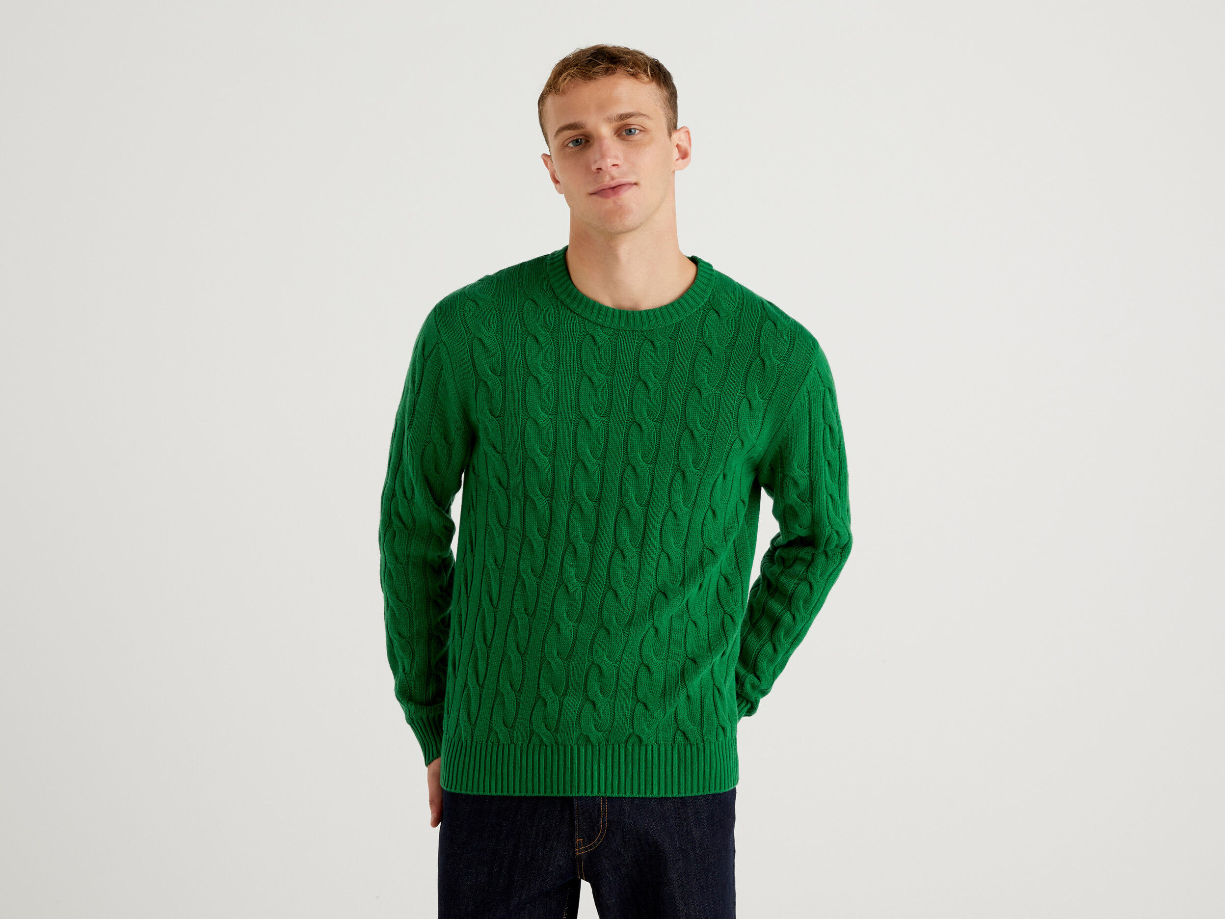 Green knit sweater shop